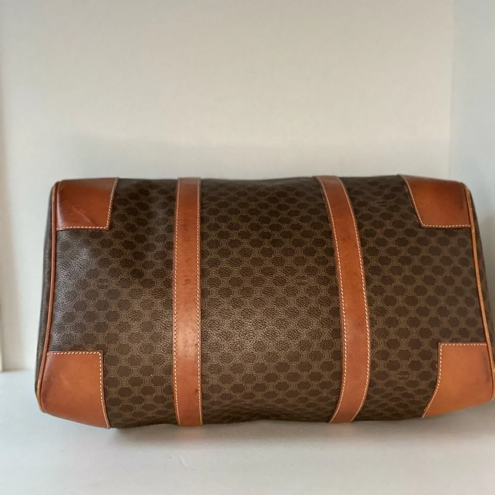 ✈️ Vintage Celine 2000s, 40cm Macadam Luggage Travel Monogram Carryon Keepall - Picture 8 of 16